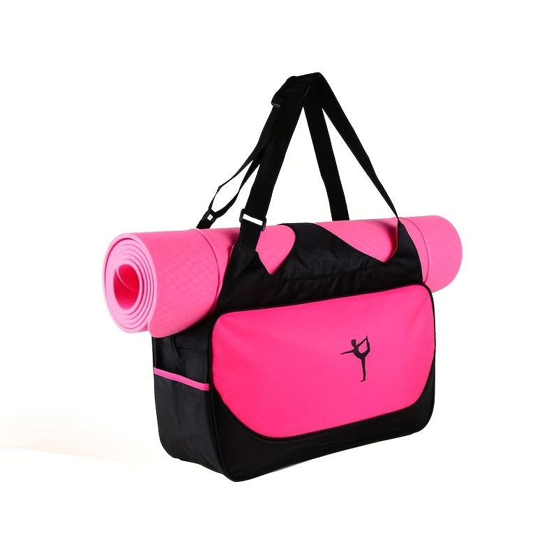 Nylon sports duffle bag with large capacity - versatile for yoga, fitness, gymnastics, and dance, durable and lightweight.