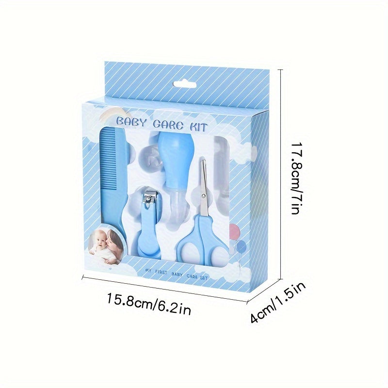 Set of 5 Healthcare and Grooming Essentials, Portable Safety Kit with Nose and Tongue Cleaning Tools, Perfect Shower Gift.