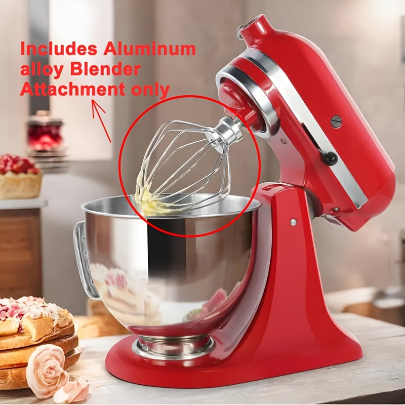 Высококачественная 6-жильная алюминиевая насадка для блендеров KitchenAid, легкая в установке и идеальная для яиц, сливок и выпечки в моделях 4.5QT/5QT. Совместима с аксессуарами K45WW.