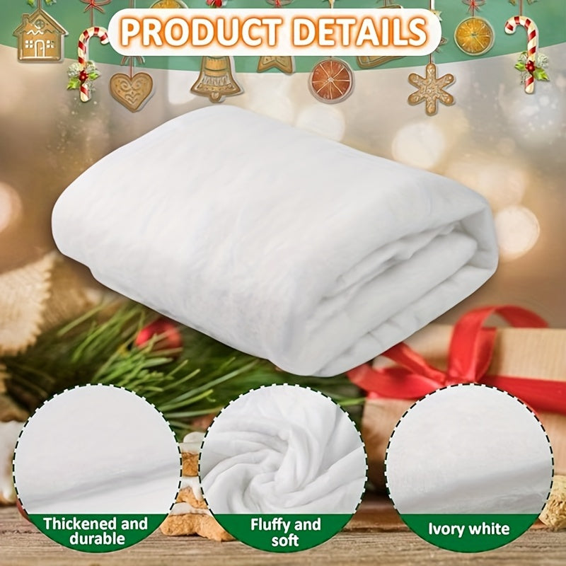 Stay warm this holiday season with our Cozy Christmas Snow Blanket, measuring 89.92cm x 240.03cm. This blanket is perfect for adding a festive touch to your holiday party decor or for snuggling up with all season long. Made from a cozy knit fabric