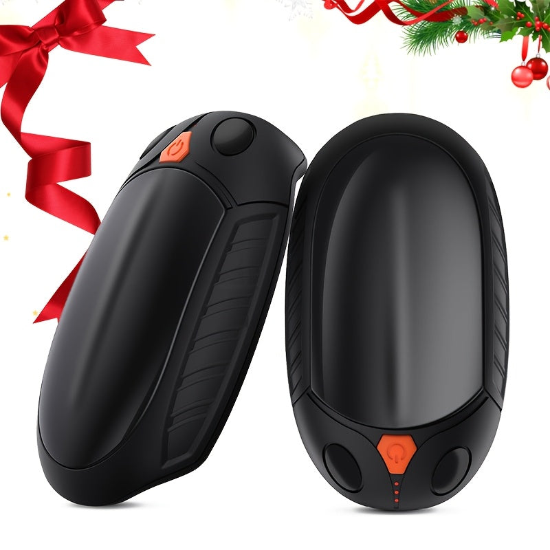 Stay warm and toasty with this set of 2 rechargeable hand warmers. These portable pocket heaters are perfect for outdoor activities and camping, and can be easily recharged with a USB cable. Made from durable ABS material, these hand warmers are a warm