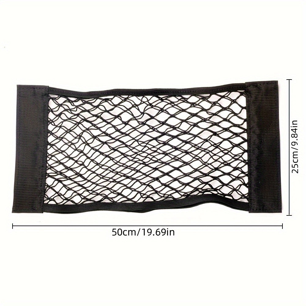 Universal car trunk seat mesh net organizer.