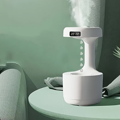 Improve your home with a 1pc Anti-Gravity Humidifier featuring Clock, Night Light, and Ornament for better air quality and mood.