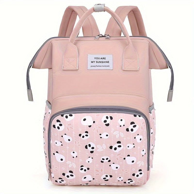 New mommy bag for online celebrities - a stylish backpack for young mothers. This chic mother backpack doubles as a treasure bag and features a foreign style design. Comes with a carriage hook for convenience. The perfect gift for Halloween