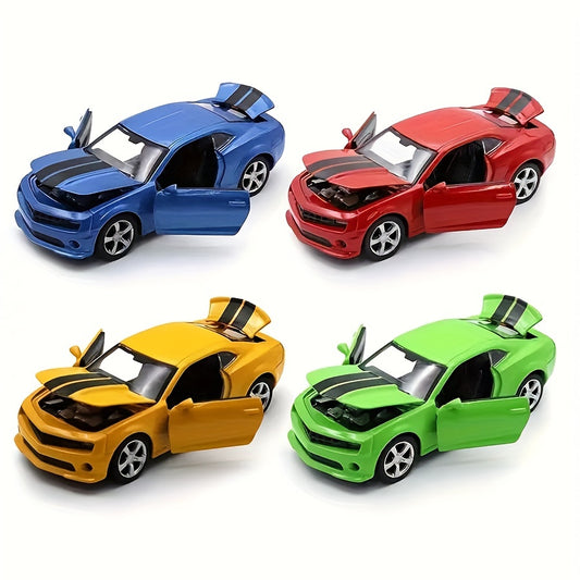 1:32 Scale Alloy Sports Car Model Toy for Kids, featuring a Pull-Back design, four doors, and a Die-Cast construction, ideal as a Birthday gift.