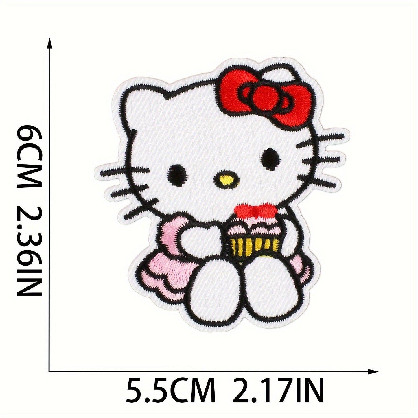 One piece of Sanrio Hello Kitty stickers, adorable cartoon decals perfect for decorating laptops, water bottles, cars, trucks, SUVs, motorcycles, paint, windows, walls, cups, toolboxes, and guitars.