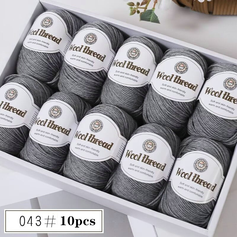 10pcs of Australian Wool Yarn [Approx. 500G/10 Balls Per Pack], Ideal for Crocheting Sweaters, Coats, Vests, Scarves, Hats, and DIY Knitwear, Soft, Warm, and Easy to Knit.