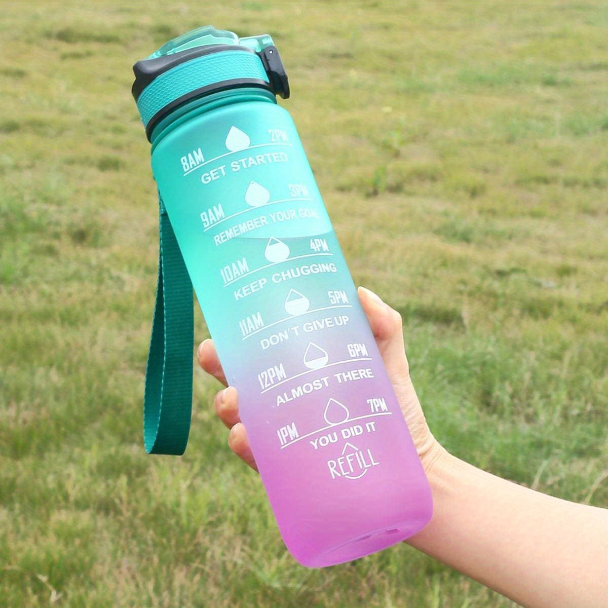 32oz Sports water bottle with time marker to stay hydrated and fit