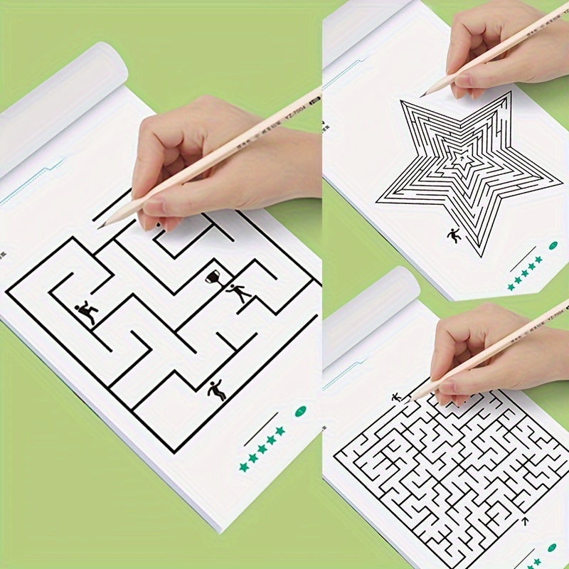 Concentration-enhancing maze training book for students, a stimulating intelligence toy and holiday gift.