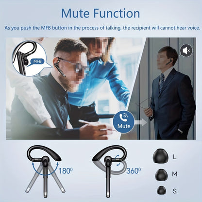 2025 Wireless Headset 5.3 with Noise Reduction and High-definition Microphone, Compatible with All Smartphones