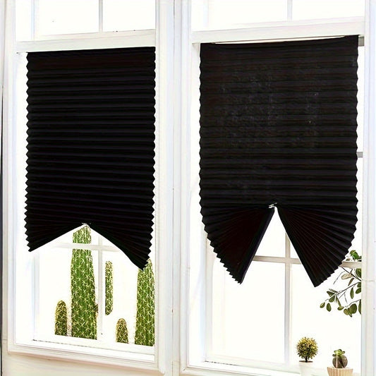 Spring is just around the corner, and what better way to update your living room decor than with our Easy-Install Cordless Pleated Blackout Curtain? This light-filtering curtain requires no strings for hanging, thanks to the included Magic Tape. Enjoy a