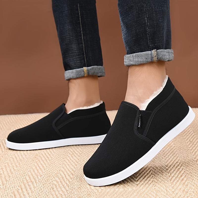 New 2025 plush high-top shoes for men and women with anti-slip design. Suitable for outdoor and daily wear, easy to wear.