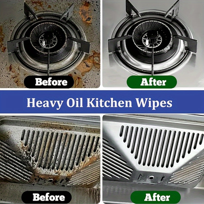 Get a pack of 480 degreasing and stain removing kitchen cleaning wipes in a pack of 6 or 80 wipes in a pack of 1. These non-woven cleaning wipes are perfect for use in the home, hotel, restaurant, RV, office, and other occasions. Essential for Christmas