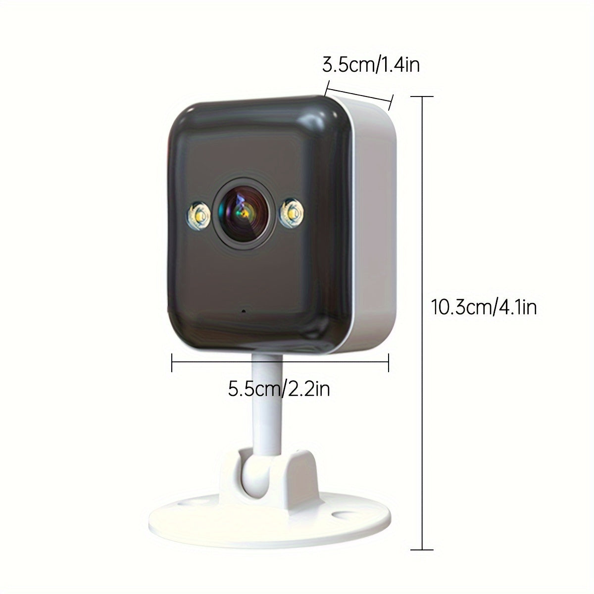 Experience clear and crisp live feeds with the JOOAN 1080P HD Wireless Security Camera featuring full color night vision. Stay connected with two-way audio and receive motion detection alerts. Conveniently set up the camera with the built-in WiFi hotspot