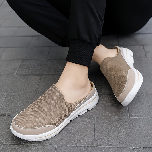 Men's lightweight slip on sandals with non-slip and breathable features, perfect for outdoor walking and shopping in all seasons.