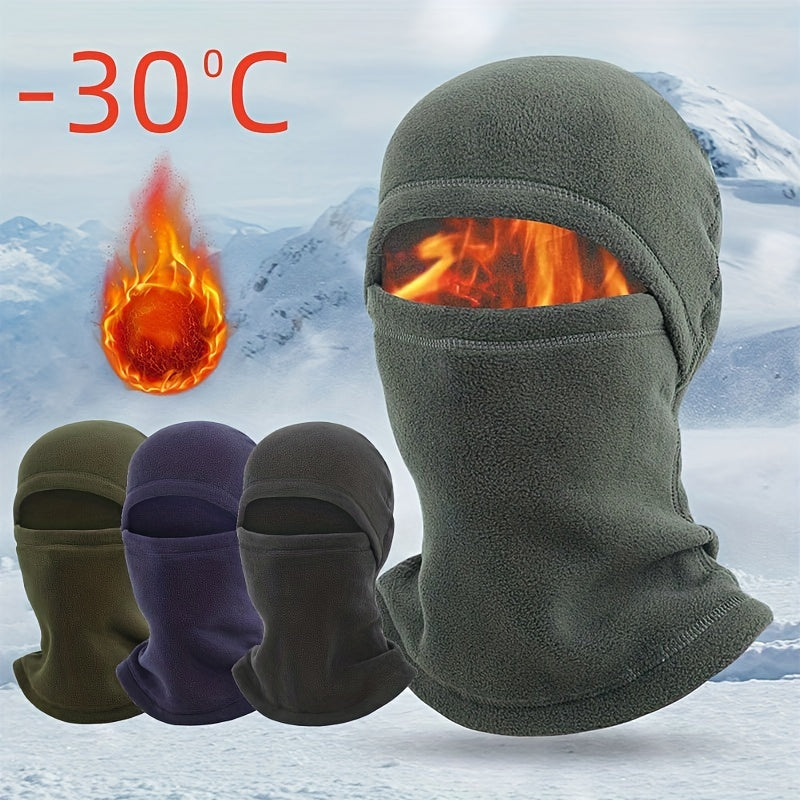 Stay warm and stylish with the 1pc Thermal Mask Multi-functional Windproof Ski Hat. Made with Polar Fleece, this sports warm hood is the perfect choice for gifts.