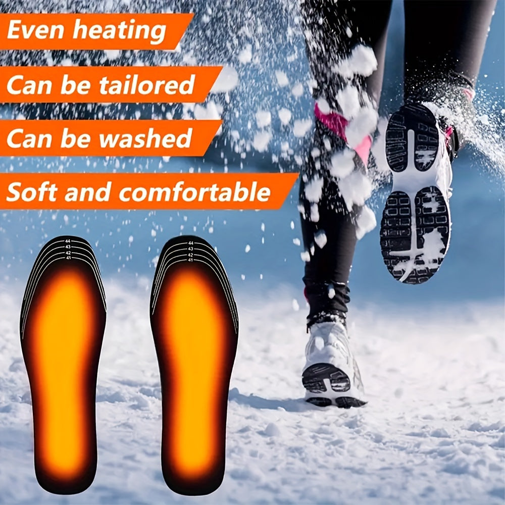 USB Heated Insole: Ideal for Winter Activities, Keeps Feet Warm.