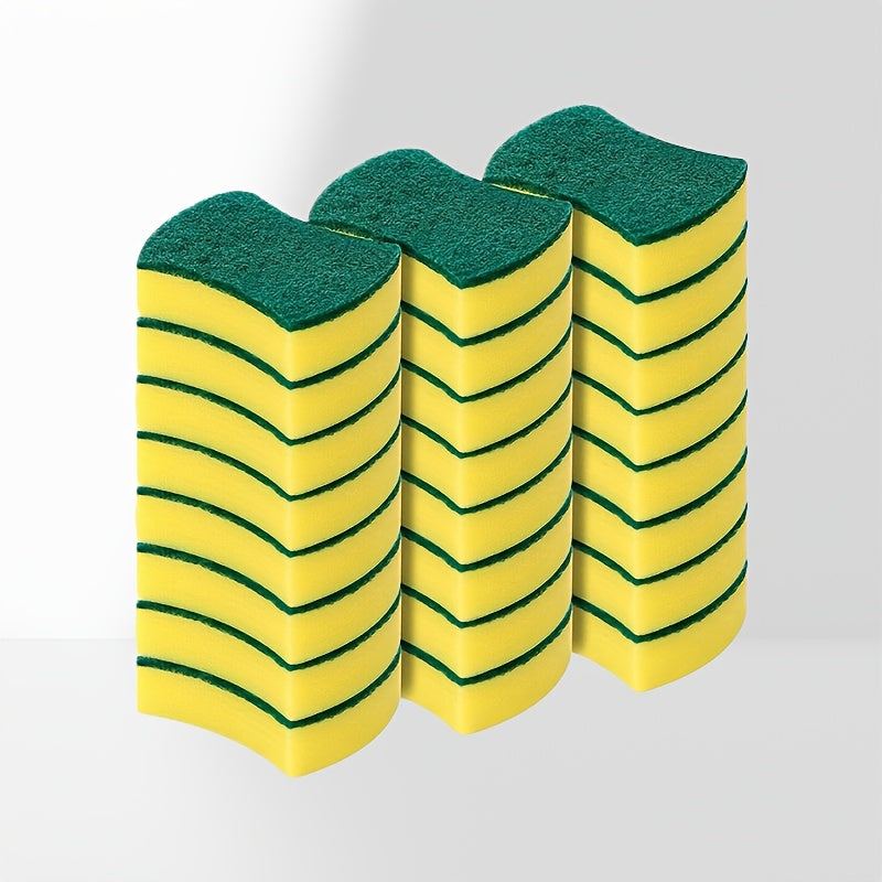 Choose from a variety of sizes, 10/12/24pcs, of our versatile cleaning sponge. The ultimate double-sided scouring pad for all your home cleaning needs. Ideal for dishwashing, high-end kitchen cleaning, and tough messes. This anti-scratch and durable