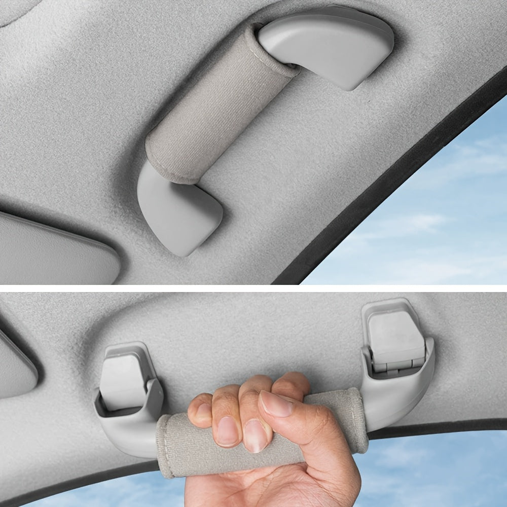 4 car interior supplies for roof armrest and interior handle protection cover.