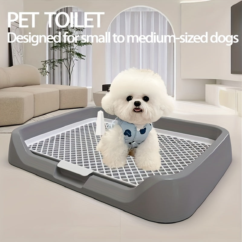 Special dog toilet for small and medium breeds with leak-proof material and easy-to-clean design.