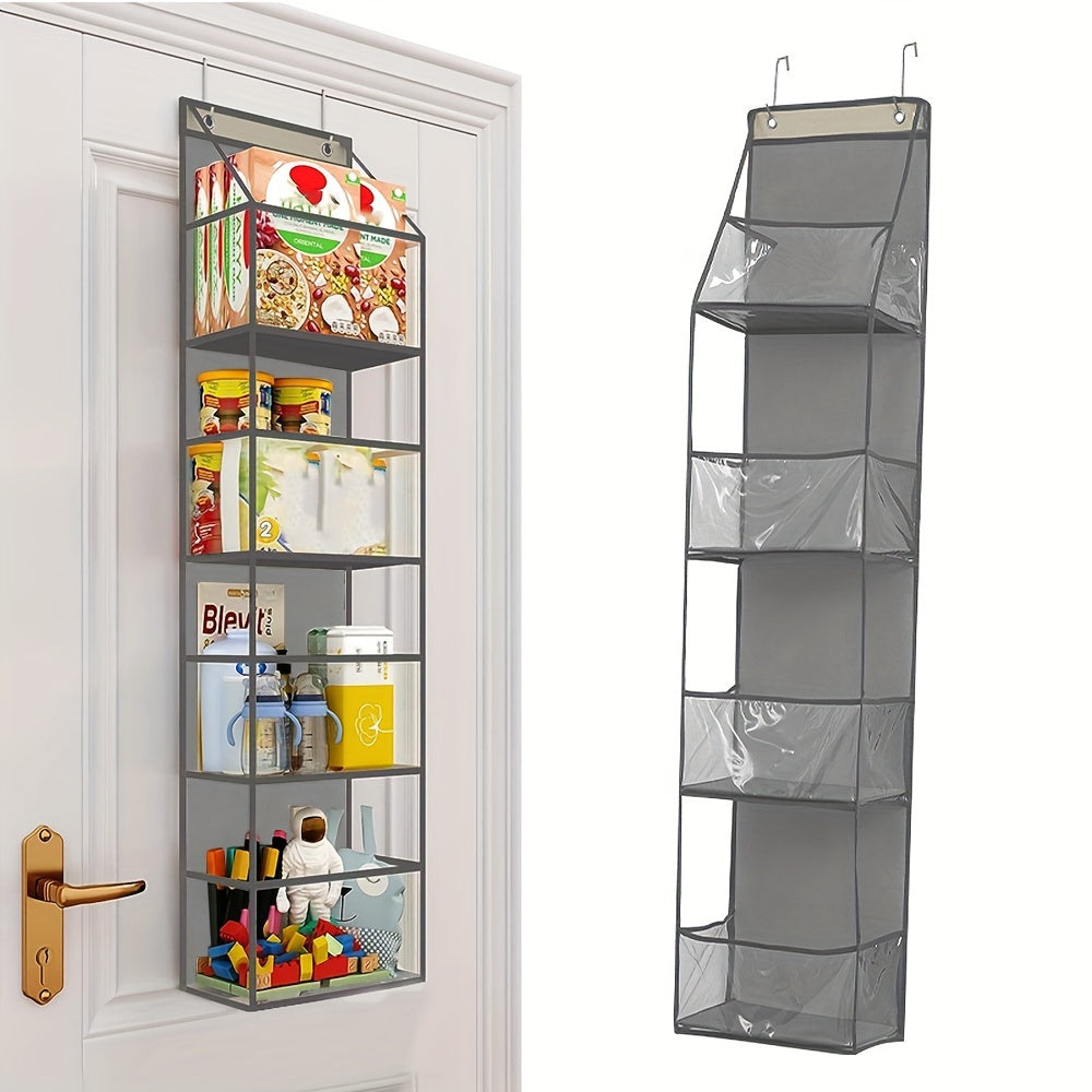 1 piece of Multipurpose Storage with 4 Baskets for Behind-The-Door organization of Food, Cosmetics, and Sundries. Ideal for Dollhouse, Bedroom, Cloakroom; a great Halloween or Christmas gift!