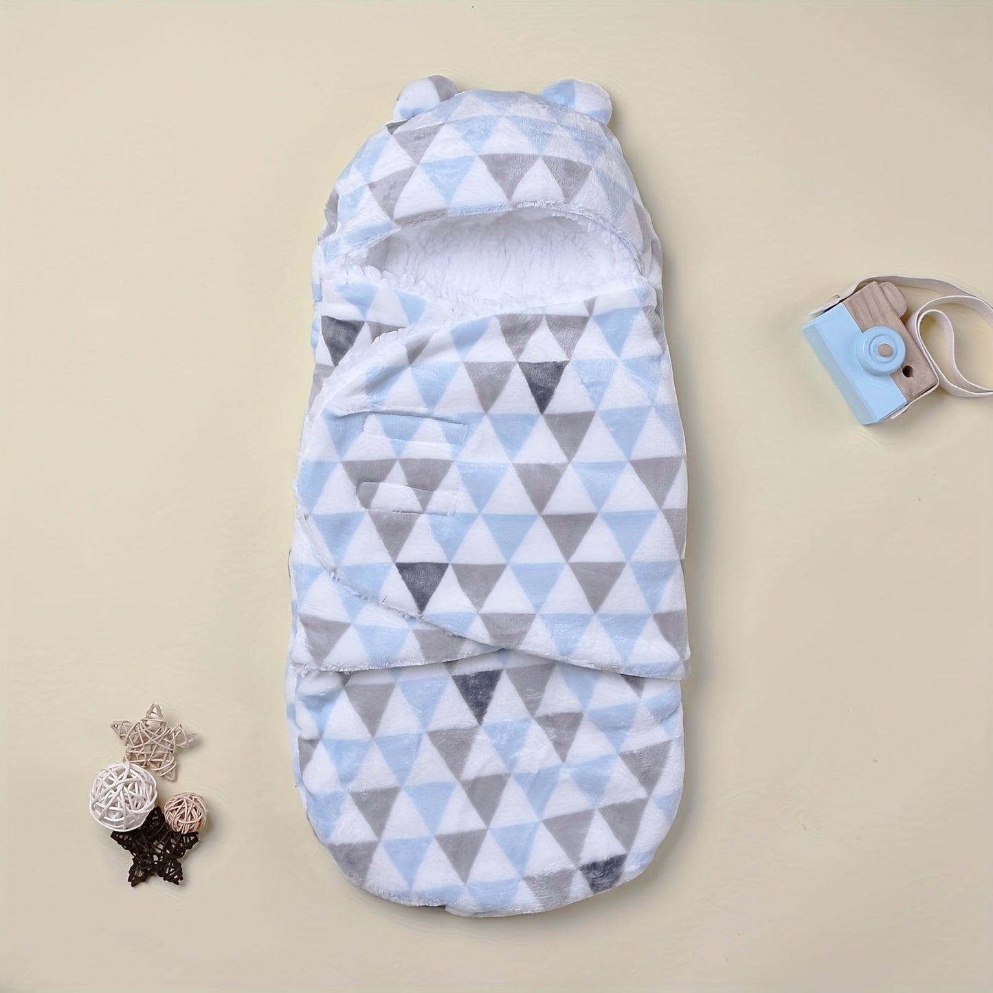 Newborn Flannel Thickened Soft Swaddling Blanket - 1 piece Baby Wrap