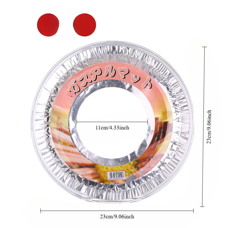 Маслостойкий коврик для новой газовой плиты, защитная прокладка из оловянной бумаги для кухонной газовой плиты, доступна в круглой и квадратной форме.