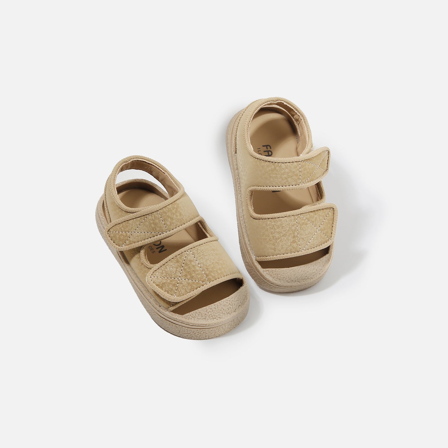 Kids' breathable open-toe footwear with hook-and-loop closure, perfect for beach and leisure activities.