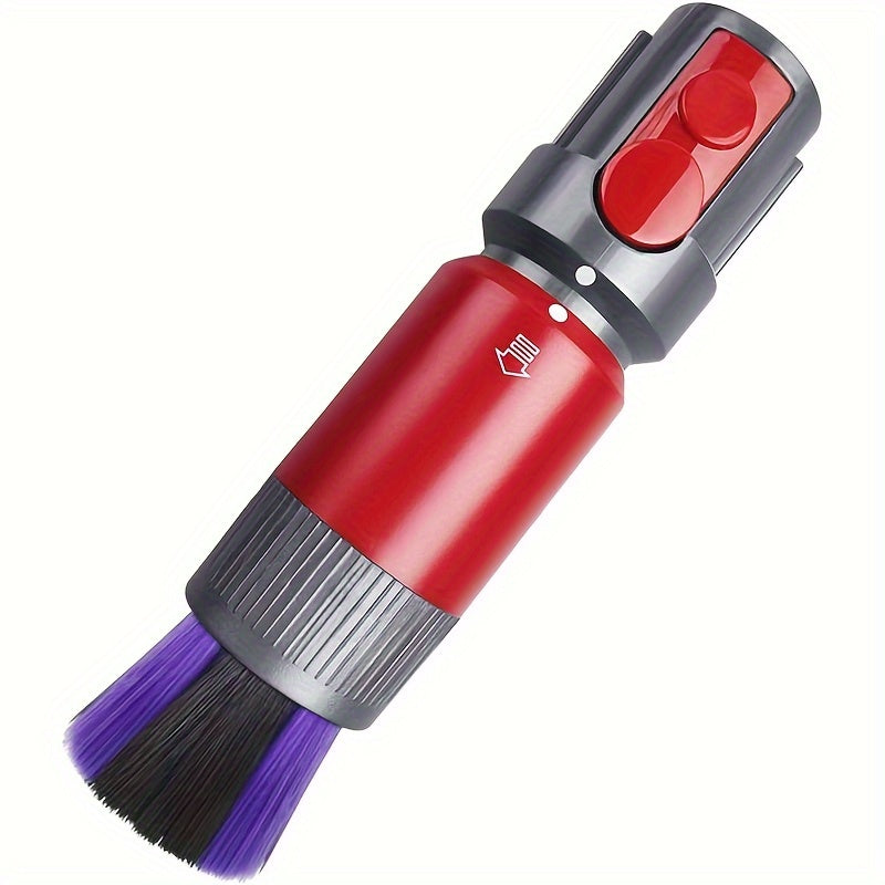 Compatible with Dyson V7 V8 V10 V11 V12 V15 Vacuum Cleaners, this dusting brush is designed to be traceless and scratch-free. It features self-cleaning soft bristles for effective dusting, and its compact design allows for easy storage and transport.