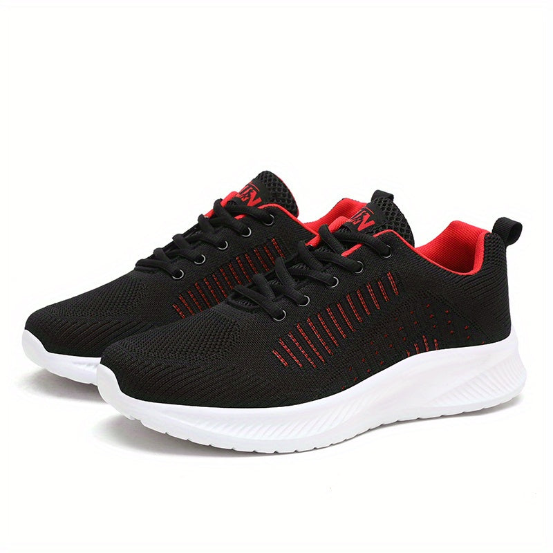 Men's running shoes with breathability, durability, shock absorption, and lace-up design for outdoor activities.