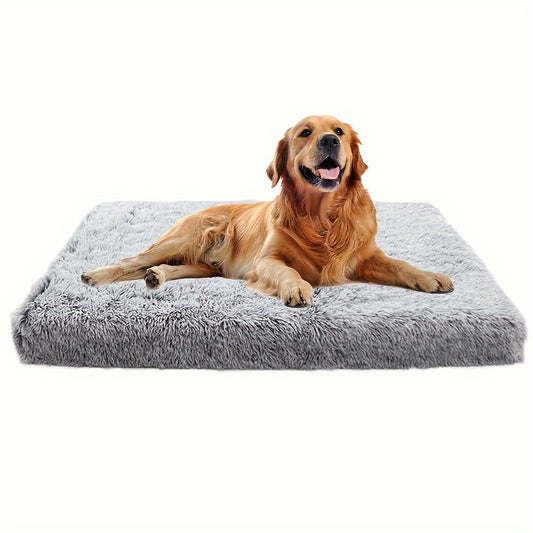 Soft plush dog bed with waterproof bottom for all sizes of dogs and cats. Comfortable, washable, and anti-slip.