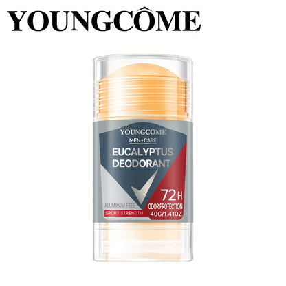 YOUNGCOME Men'S Care Eucalyptus Deodorant: Aluminum-Free, 72H Odor Protection, 40G/1.41Oz