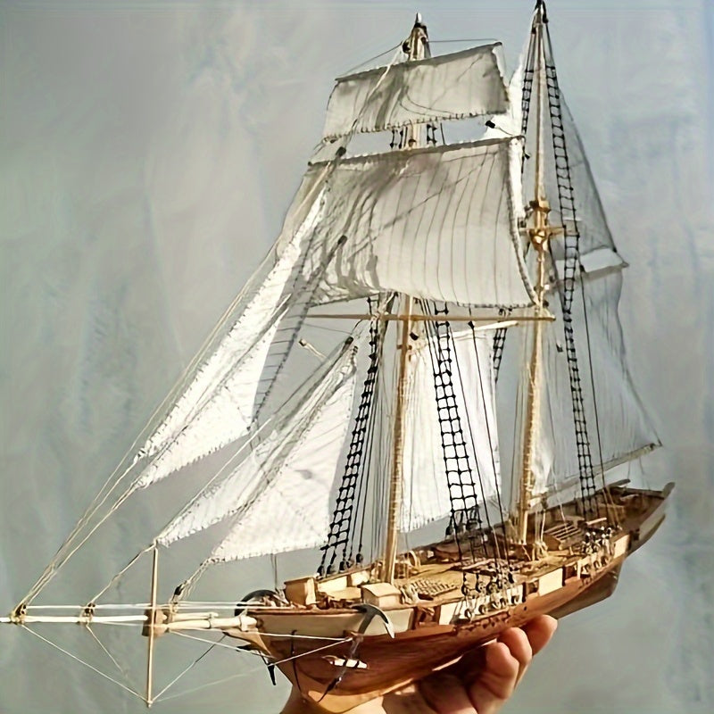 Harko" Classical Western Boat Kit for Educational Wood Assembly