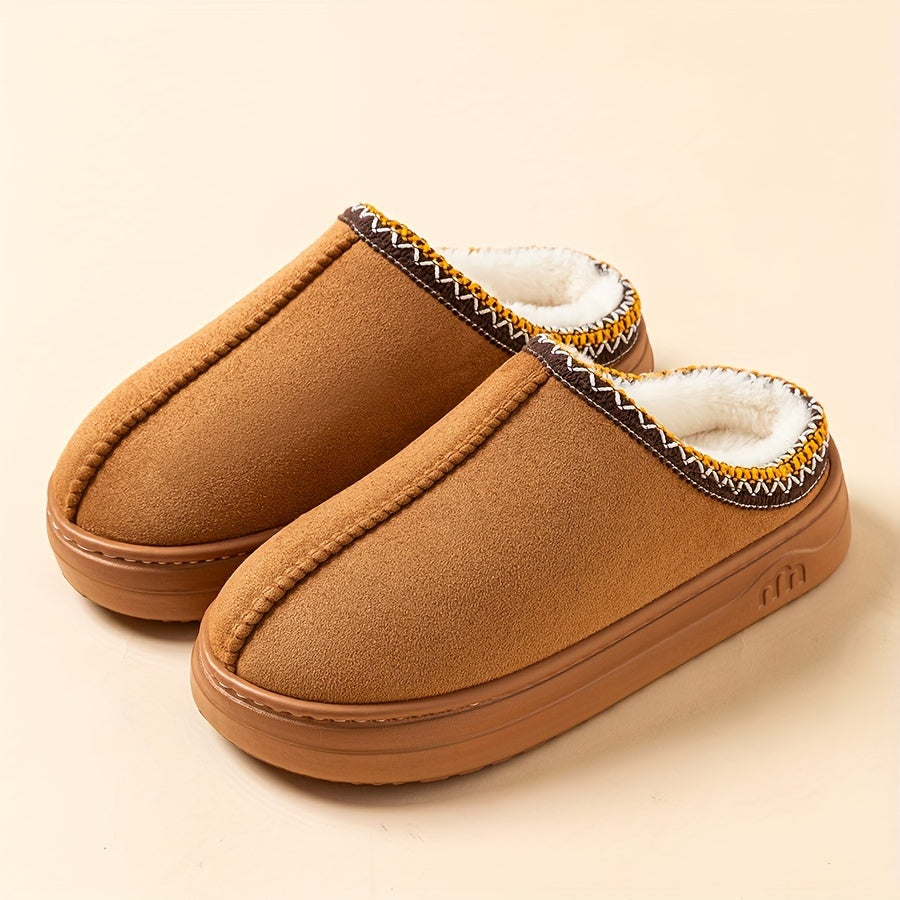 Stay warm and cozy with our unisex winter slippers. Corduroy material, non-slip sole, breathable comfort, universal fit, and fabric liner ensure maximum warmth and comfort. Perfect for