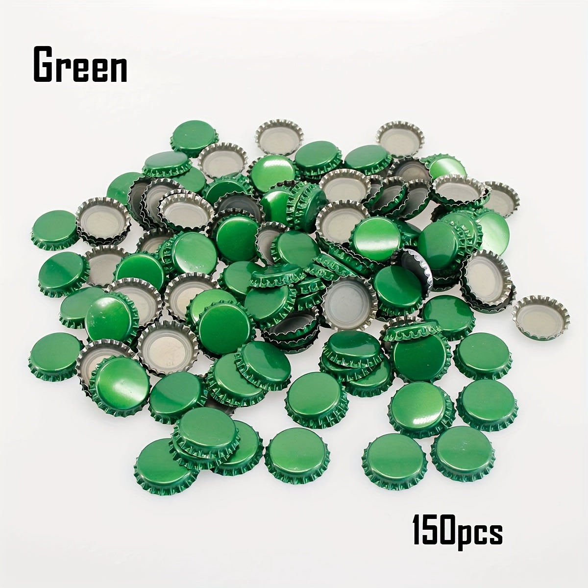 150 Brew Shark Golden Oxygen Absorbing Beer Caps - 26mm AQSh Standart O'lchami, PVC-siz, Uyda Pivo Tayyorlash va DIY uchun, Havo o'tkazmaydigan Möhri va Yangiligi.