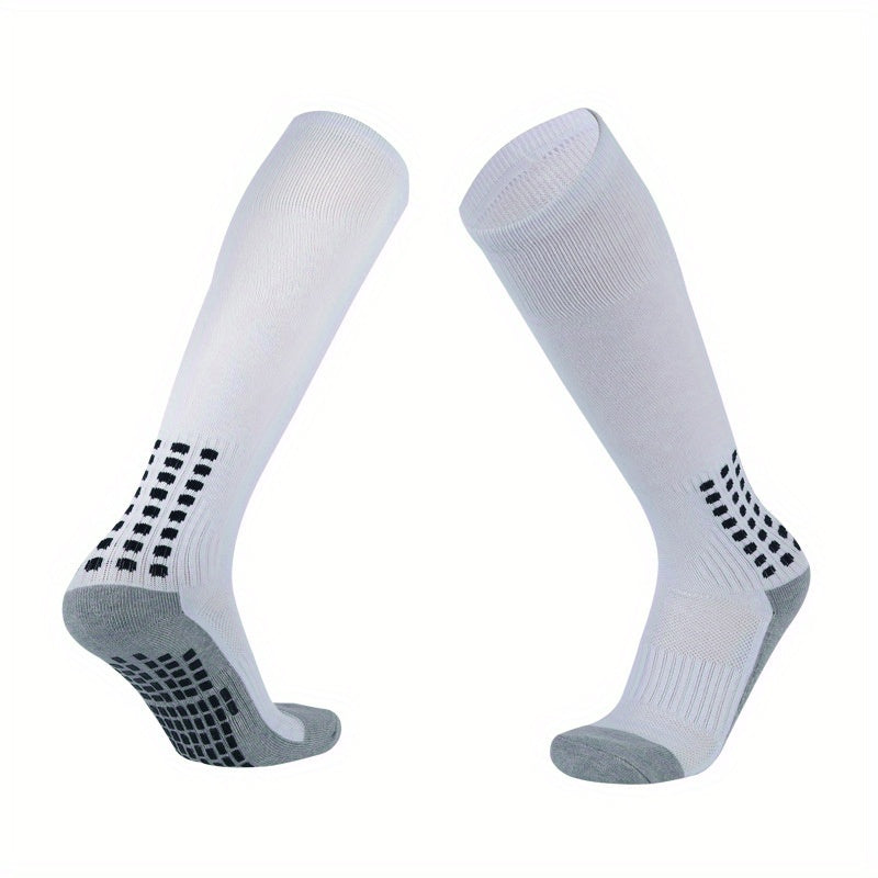 Men's knee high football soccerball sport socks, 1/2 pairs