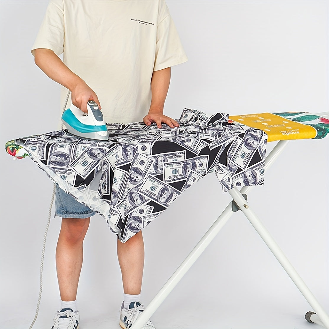 Artistic Print Ironing Board Cover - Resistant to High Temperatures, Fading, and Scorching, Easy to Install and Wash, Made with Durable Fabric