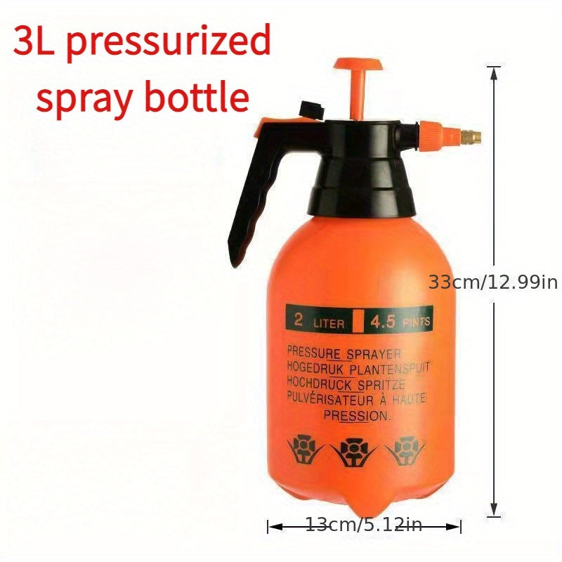 2/3L High-Pressure Air Spray Watering Can Set with Adjustable Nozzle for Durable Garden & Lawn Care, Flowers, Grass, Home Cleaning.