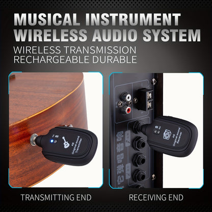 Electric guitar wireless pickup transmitter receiver.