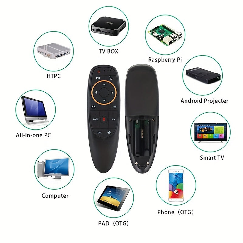 G10 Voice Remote with Air Mouse - for Android TV Box, Computers, Tablets, & Gaming Consoles