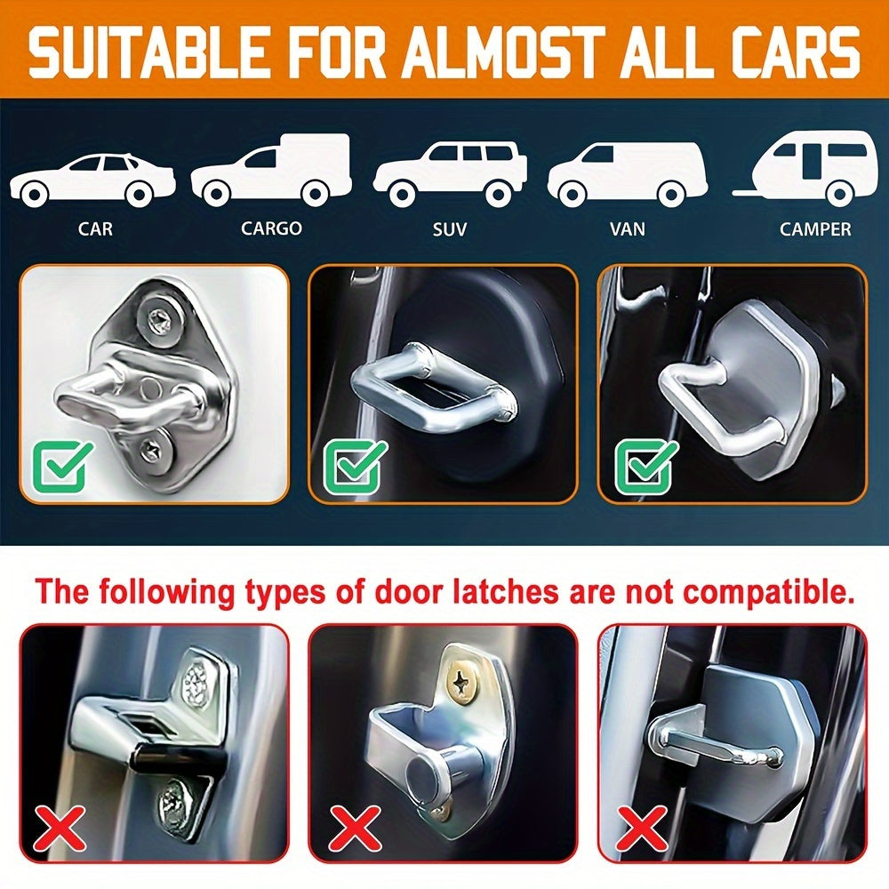 Foldable car door step with safety hammer and anti-skid wheel made of durable aluminum alloy, also functions as a roof rack hook.