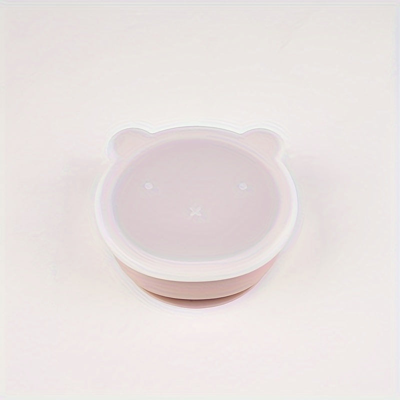 Kids' Feeding Bowl Set - Made of Food Grade Silicone, with Lid and Suction Cup Base, Safe for Microwave & Dishwasher - Great for Independent Eating - Perfect Gift for Christmas, Halloween, Easter