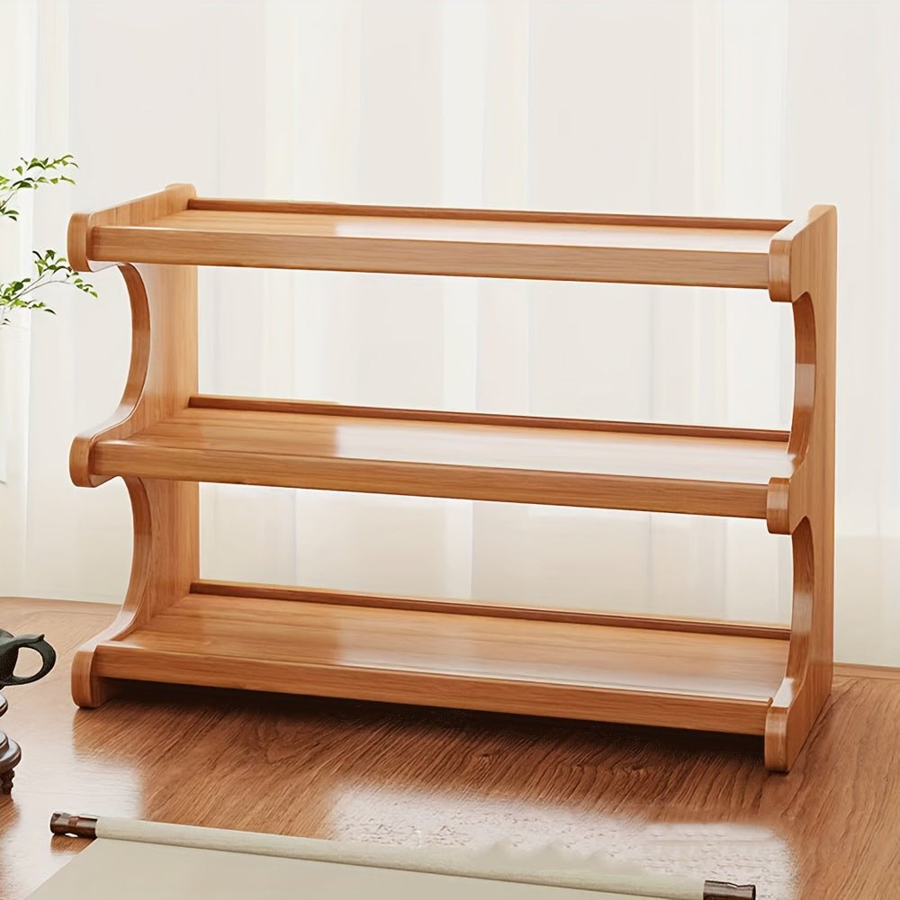 Multi-Layer Desktop Storage Rack for Office or Home Use