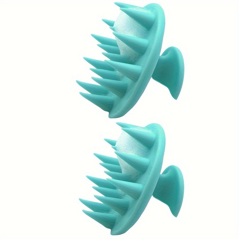 Silicone scalp massager brush for hair care, mold-free.