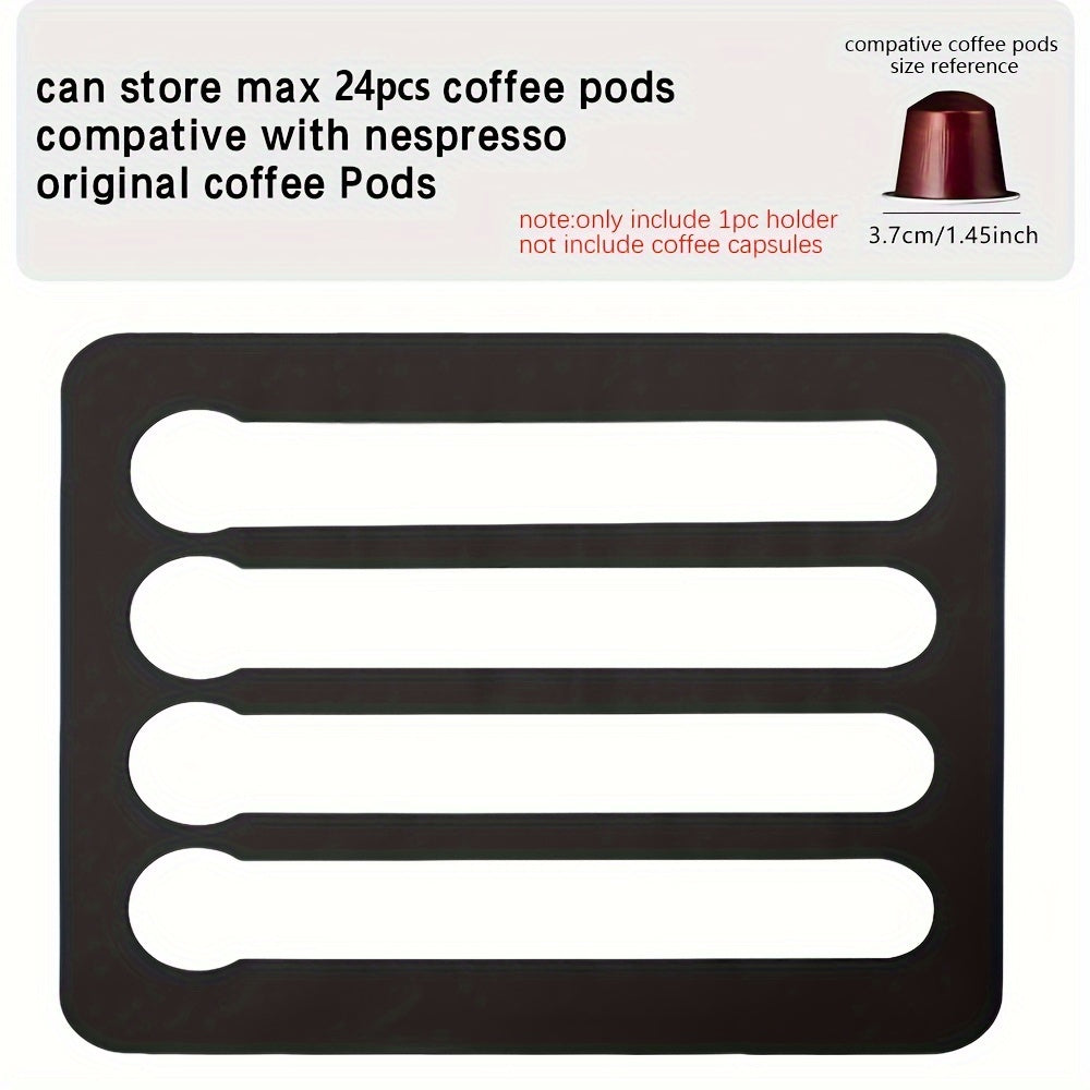 Aluminum Wall-Mounted Coffee Capsule Stand for Coffee Pods Storage