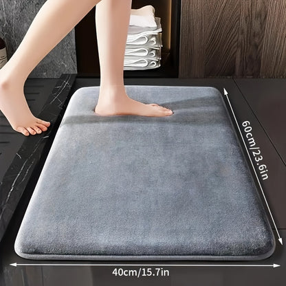 Super absorbent bath mat with non-slip backing, ultra soft and comfortable, perfect for your bathroom decor.