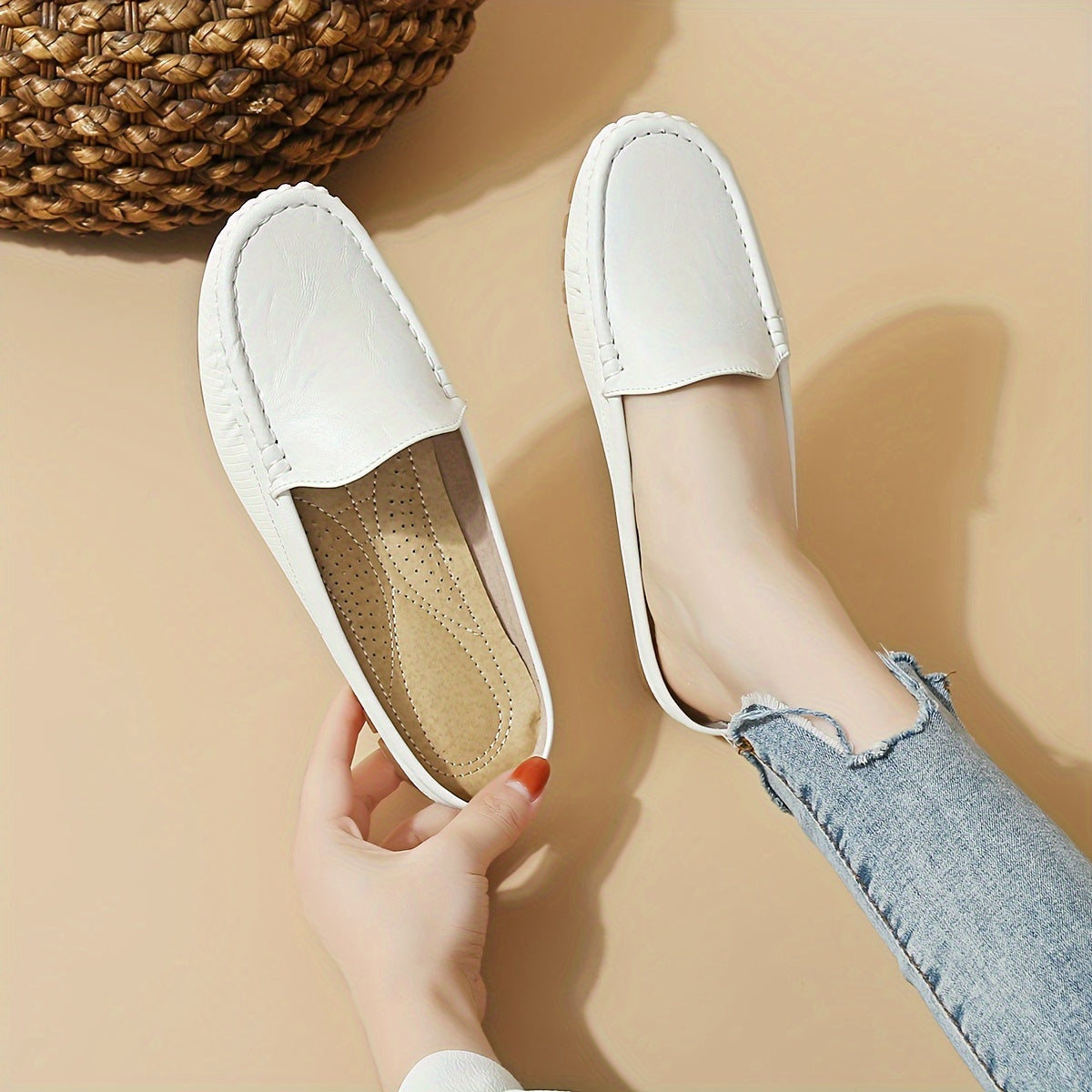 Stylish slip-on mule sandals with half-toe design, perfect for summer.