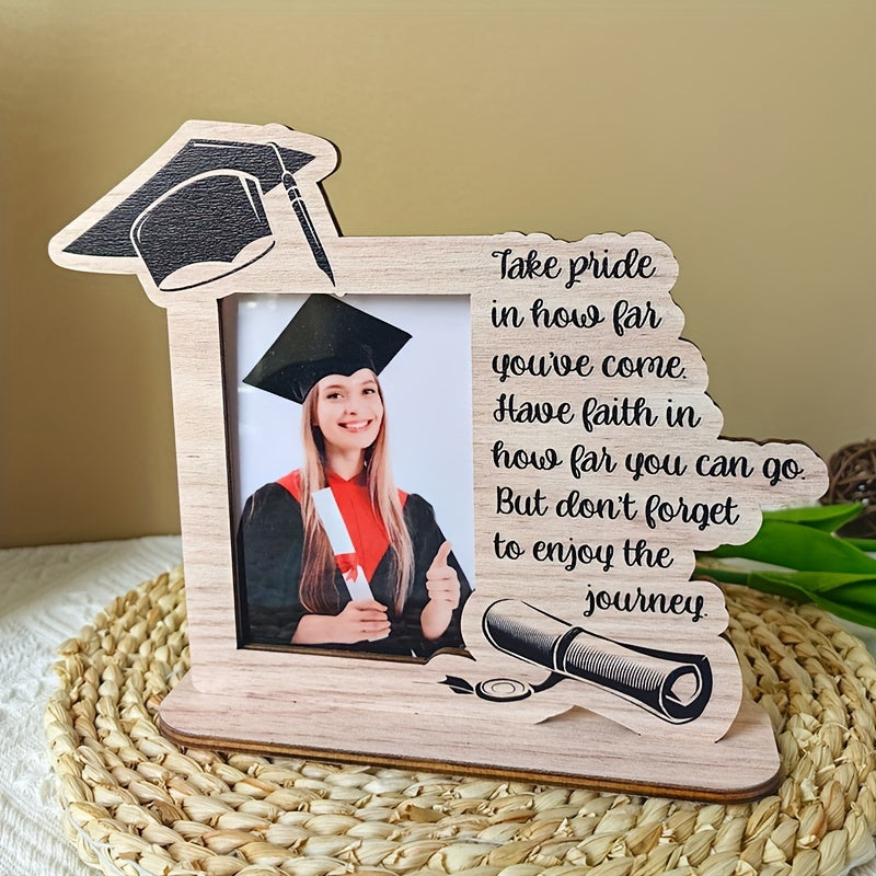 Stereoscopic Wooden Photo Frame in Festival Graduation Style, 1 Piece