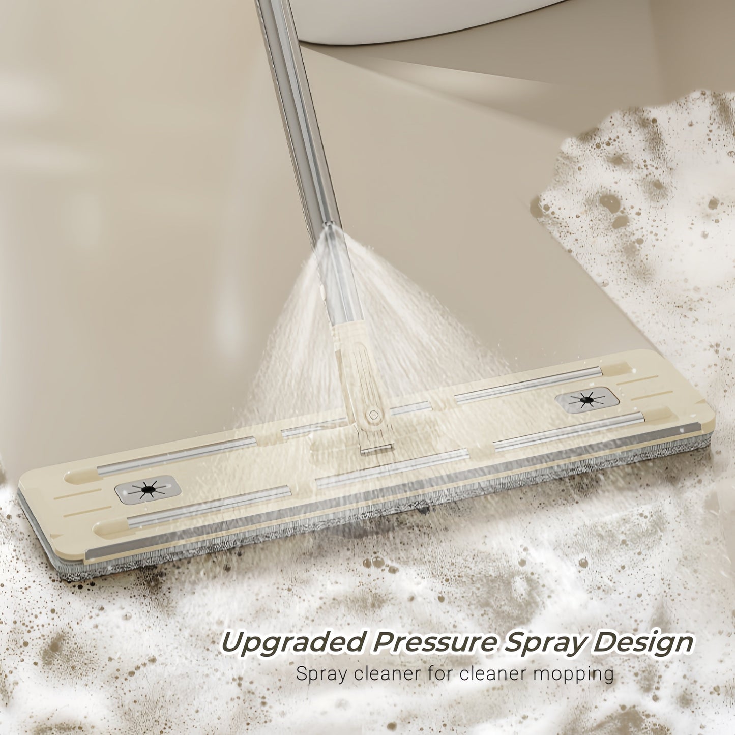 Upgrade your cleaning routine with the UFORU Spray Mop Set featuring a self-washing and drying system. Made of durable ABS material, this multifunctional wet and dry floor mop comes with reusable microfiber pads for efficient cleaning on all floor types