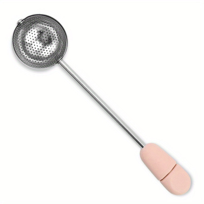 One Piece Stainless Steel Tea Infuser - Durable Mesh Tea Strainer for Loose Leaf Green Tea - Ideal for Use in Mugs and Teapots